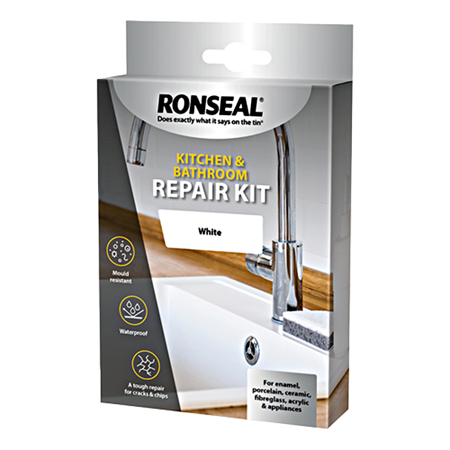 Tub Repair Kit White for Acrylic, Porcelain, Enamel & Fiberglass Tub Repair  Kit for Sink, Shower & Countertop - Bathtub Refinishing Kit for Cracked